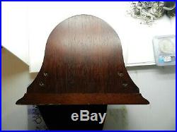 Vintage Boston Chelsea Clock Co Ship's Bell Barometer in wooden original mount