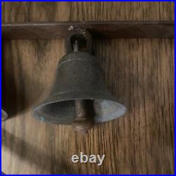 Vintage Brass And Iron Sleigh Bells Horse Drawn Carriage Or Wagon Very Old