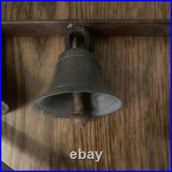 Vintage Brass And Iron Sleigh Bells Horse Drawn Carriage Or Wagon Very Old