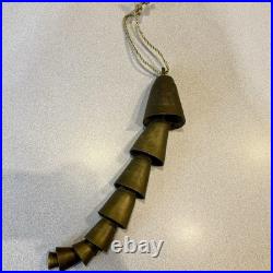 Vintage Brass Bedouin Camel Bells Graduated in Size Antique 17 Inches
