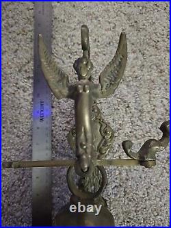 Vintage Brass Bell Inscribed Vocem-Meam-A Ovime-Tangit 4 1/4 Diameter