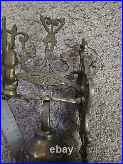 Vintage Brass Bell Inscribed Vocem-Meam-A Ovime-Tangit 4 1/4 Diameter