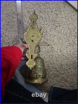 Vintage Brass Bell Inscribed Vocem-Meam-A Ovime-Tangit 4 1/4 Diameter
