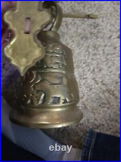 Vintage Brass Bell Inscribed Vocem-Meam-A Ovime-Tangit 4 1/4 Diameter