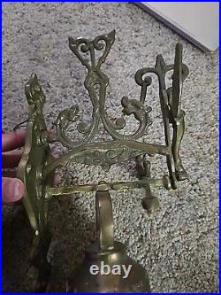 Vintage Brass Bell Inscribed Vocem-Meam-A Ovime-Tangit 4 1/4 Diameter