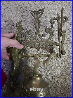 Vintage Brass Bell Inscribed Vocem-Meam-A Ovime-Tangit 4 1/4 Diameter