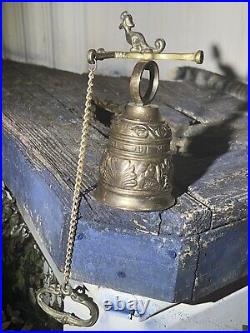 Vintage Brass Bell. Latin Words uui Me Tangit Vocem Meam Audit