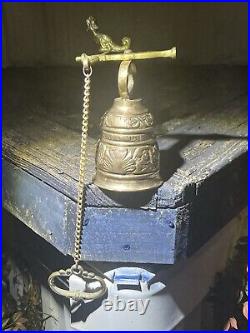 Vintage Brass Bell. Latin Words uui Me Tangit Vocem Meam Audit