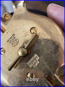 Vintage Brass Bell Round Hotel Desk Counter BELL Hop Ornate Reception