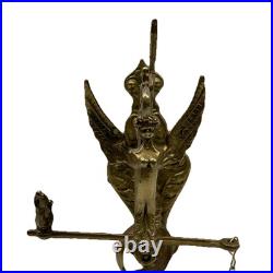 Vintage Brass Bell Whoever Touches Me Hears My Voice Latin From Europe VGC