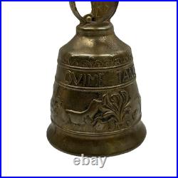 Vintage Brass Bell Whoever Touches Me Hears My Voice Latin From Europe VGC