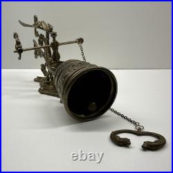 Vintage Brass Bell Whoever Touches Me Hears My Voice Latin From Europe VGC