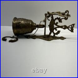 Vintage Brass Bell Whoever Touches Me Hears My Voice Latin From Europe VGC