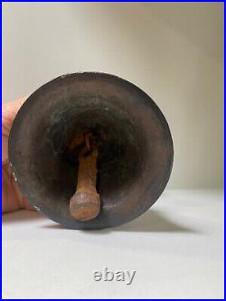 Vintage Brass / Bronze Tibet Buddhist Temple Bell With Chain, bird and elephants