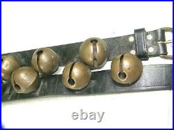 Vintage Brass Crotal Horse Sleigh Bells 17 Bells Large no. 7-14 Bill Schall