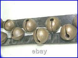 Vintage Brass Crotal Horse Sleigh Bells 17 Bells Large no. 7-14 Bill Schall