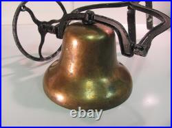 Vintage Brass Door Bell antique door knocker front porch dinner bell ice cream