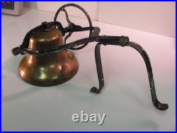 Vintage Brass Door Bell antique door knocker front porch dinner bell ice cream