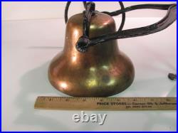 Vintage Brass Door Bell antique door knocker front porch dinner bell ice cream