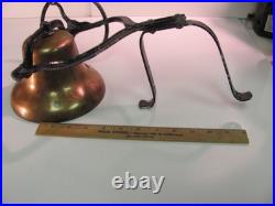 Vintage Brass Door Bell antique door knocker front porch dinner bell ice cream
