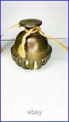 Vintage Brass Elephant Claw Bell, 5 Tall