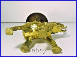 Vintage Brass Elephant Desk Concierge Bell