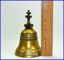 Vintage Brass German Bell 5 Tall Rare Unique
