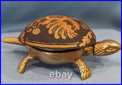 Vintage Brass Hotel Turtle Bell Damasquinado Boj Eibar Spain Working
