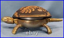 Vintage Brass Hotel Turtle Bell Damasquinado Boj Eibar Spain Working
