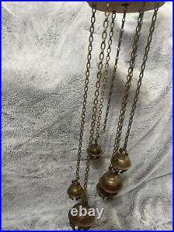 Vintage Brass Indian Elephant Claw Bell Wind Chime