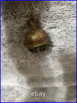 Vintage Brass Indian Elephant Claw Bell Wind Chime