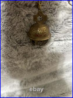 Vintage Brass Indian Elephant Claw Bell Wind Chime
