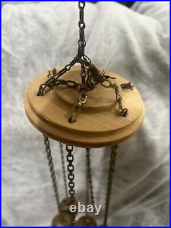 Vintage Brass Indian Elephant Claw Bell Wind Chime