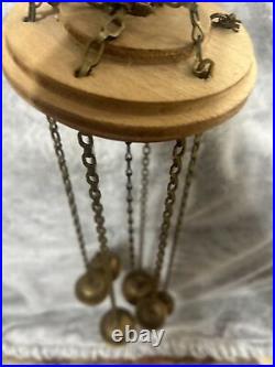Vintage Brass Indian Elephant Claw Bell Wind Chime