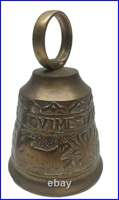 Vintage Brass Monastery Bell Vocem Meam Audit Qui Me Tangit Gothic Church 6 Tal