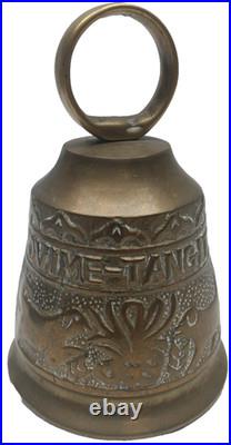 Vintage Brass Monastery Bell Vocem Meam Audit Qui Me Tangit Gothic Church 6 Tal