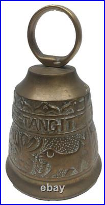 Vintage Brass Monastery Bell Vocem Meam Audit Qui Me Tangit Gothic Church 6 Tal