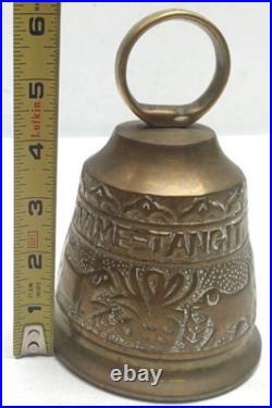 Vintage Brass Monastery Bell Vocem Meam Audit Qui Me Tangit Gothic Church 6 Tal