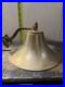 Vintage Brass Ship Bell Gong Wall Mount Arm Nautical Maritime 9 Industrial