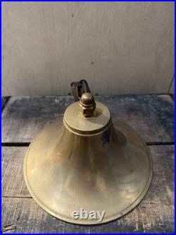 Vintage Brass Ship Bell Gong Wall Mount Arm Nautical Maritime 9 Industrial