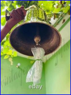 Vintage Brass Ship's Bell 11 Heavy Duty Marine Bell Wall Mount Nautical Decor