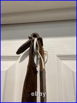 Vintage Brass Sleigh Bells On Aleather Strap Used On Horses