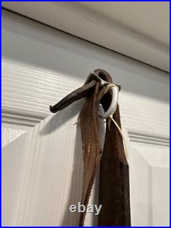 Vintage Brass Sleigh Bells On Aleather Strap Used On Horses