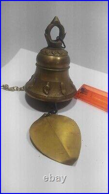 Vintage Brass Wind Bell Good Condition Collectables