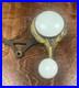 Vintage Brass and Porcelain Servants Bell Lever