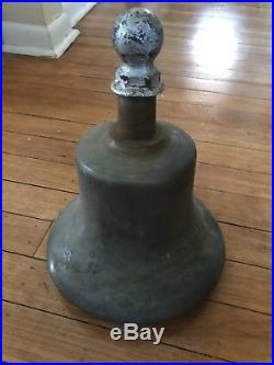 Vintage Bronze Brass 25.5 Pound Ship Railroad Bell Rare