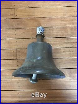 Vintage Bronze Brass 25.5 Pound Ship Railroad Bell Rare