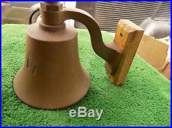 Vintage Bronze/Brass U. S. N. Navy Ship Bell WWII Loud Estate Find