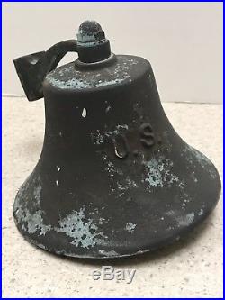Vintage Bronze/Brass U. S. Navy Ship Bell WWII Loeffler Penndell Pa
