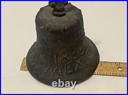 Vintage Bronze Ceremonial Mission Bell Mexico 1888 Church Cathedral
